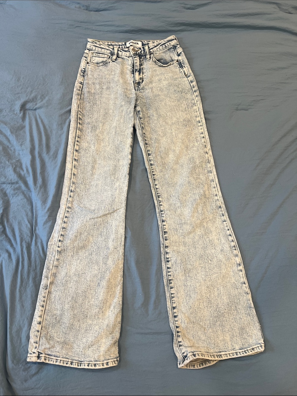 RSQ Light Gray High-Rise Flared Jeans
